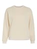 Vila Jumper round neck long sleeves soft sweatshirt look in Creme