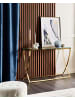 Beliani Konsolentisch RINGGOLD in Gold - (W) 120 x (H) 80 x (L) 40 cm