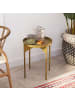 CALICOSY Beistelltisch ASIR in Golden - (W) 44  x (H) 57  x (L) 44  cm