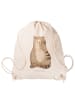 Mr. & Mrs. Panda Gym Bag Katze Sitzen ohne Spruch in Creme