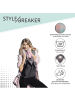 styleBREAKER XXL Schal mit Fransen in Rose-Mint-Grau