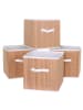 MCW 4er-Set Faltbox C21, Naturfarben