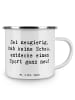 Mr. & Mrs. Panda Teetasse Spruch Neuer Sport mit Spruch in Weiß