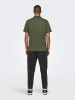 Only&Sons Poloshirt aus Baumwolle Klassisches Kurzarm Polohemd in Olive