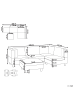 Beliani 5-tlg 4-Sitzer Sofa UNSTAD in Schwarz/Schwarz
