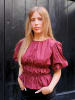 TeeShoppen Top Valentina in Burgundy