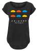 F4NT4STIC Long Cut T-Shirt FRIENDS Bunte Regenschirme in schwarz