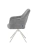 DUBI Möbel 2er-Set: Drehstuhl THOMAS-CLEO in Grau - (B)57 x (H)88 x  (T)63 cm