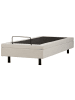 Beliani Einzelbett DUKE II in Beige/Schwarz - (W) 90 x (H) 37 x (L) 200 cm