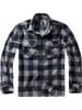 Brandit Hemd "Jeff Fleece Shirt Long Sleeve" in Schwarz