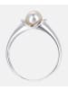 Diamant L'éternel Ring aus 375 Weißgold mit 0.01 Karat Diamant mit Perle