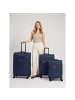 D&N Travel Line 9804 4 Rollen Kofferset 3-teilig mit Dehnfalte dark blue