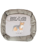 Mr. & Mrs. Panda Hundeliege Shetland Sheepdog Moment mit Spruch in Grau Pastell