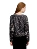 Betty Barclay Grobstrick-Pullover mit Pailletten in Beige/Braun