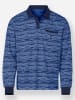 hajo Langarm-Poloshirt in marine-meliert