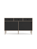 ebuy24 Sideboard Penny Schwarz 148 x 41 cm