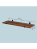 SONGMICS 2er-Set: Wandregal Barnet-old in Braun-schwarz - (B)20 x (H)7 x (T)60 cm