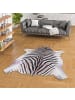 Pergamon Kunstfaser Teppich Zebra in schwarz