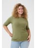KAFFE curve T-shirt KCfananda Tight fit in Deep Lichen Green CC