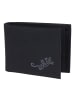 oxmox New Cryptan Geldbörse RFID Schutz 11 cm schwarz-lizard 2.0grey