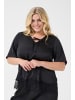 KAFFE curve Kurzarm-Bluse KChilla Regular fit in Black Deep