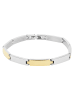 Adeliás Unisex Armband – Gliederarmband aus Edelstahl 21 cm in silber