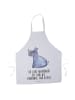 Mr. & Mrs. Panda Schürze Einhorn Nashorn mit Spruch in Weiß