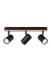 Brilliant Spotbalken, 3-flammig Niels 14,5x40,5x5,5 cm in schwarz matt/natur