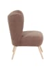 58 aufm Kessel SESSEL Kathy Bezug Veloursstoff Buche natur / sahara