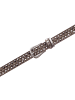 b.belt Nietengürtel Leder in taupe