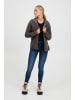 Oxmo Fleecejacke OXFinja 21800003-ME Fleecejacke mit Kapuze in Grau