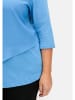 sheego 3/4-Arm-Shirt in bleu