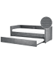 Beliani Tagesbett MIMIZAN in Grau - (W) 184 x (H) 76 x (L) 216 cm