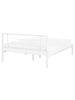 Beliani Doppelbett CUSSET in Weiß - (W) 167 x (H) 86 x (L) 209 cm