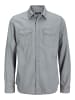 Jack & Jones Elegantes Langarmhemd Knopfverschluss Einfarbig in Hellgrau
