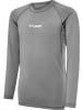 Hummel Kinder Sportshirt "Hmlbl Performance Tee L/S Kids" in Grau