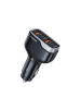 Veger Autoladegerät 2 x USB A + 2 x Typ C - Ladeadapter in Schwarz