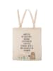 Mr. & Mrs. Panda Shopper Otter Stein mit Spruch in Creme