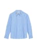 comma Bluse in blau weiß