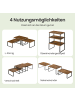 SONGMICS 3er-Set: Küchenregal Bystro in Vintagebraun - (B)19.5 x (H)18.5 x (T)29.7 cm