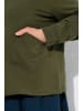 Ulla Popken Sweatshirt in dunkel khaki