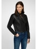 Ricano Stylische Damen Biker Lederjacke Alina in Schwarz