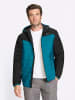 WITT WEIDEN Steppjacke in schwarz-aquapetrol