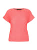 Betty Barclay Strukturshirt mit U-Boot-Ausschnitt in Hot Coral