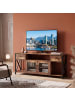 relaxdays TV Lowboard in Braun/ Schwarz - (B)140 x (H)60 x (T)40 cm