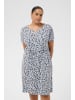 KAFFE curve Kleid KCmella Regular fit in Blue Fog W. Coffee Bean Flower