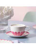 Villeroy & Boch 6er Set Cappuccinountertassen Fleur Couleur ø 17,5 cm in Cassis