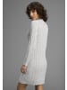Laura Scott Strickkleid in white-grey-mealnge