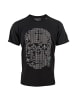 Roberto Geissini Skull Mirror T-Shirt Schwarz