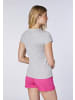 Oklahoma Jeans T-Shirt in feminin taillierter Passform in Grau